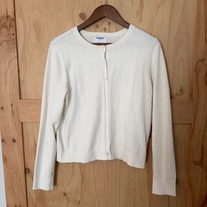 Old Navy Cream Button-Up Cardigan Women’s Large